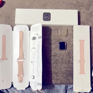Iphone watch SE 40mm gold Alu pink sand sport band